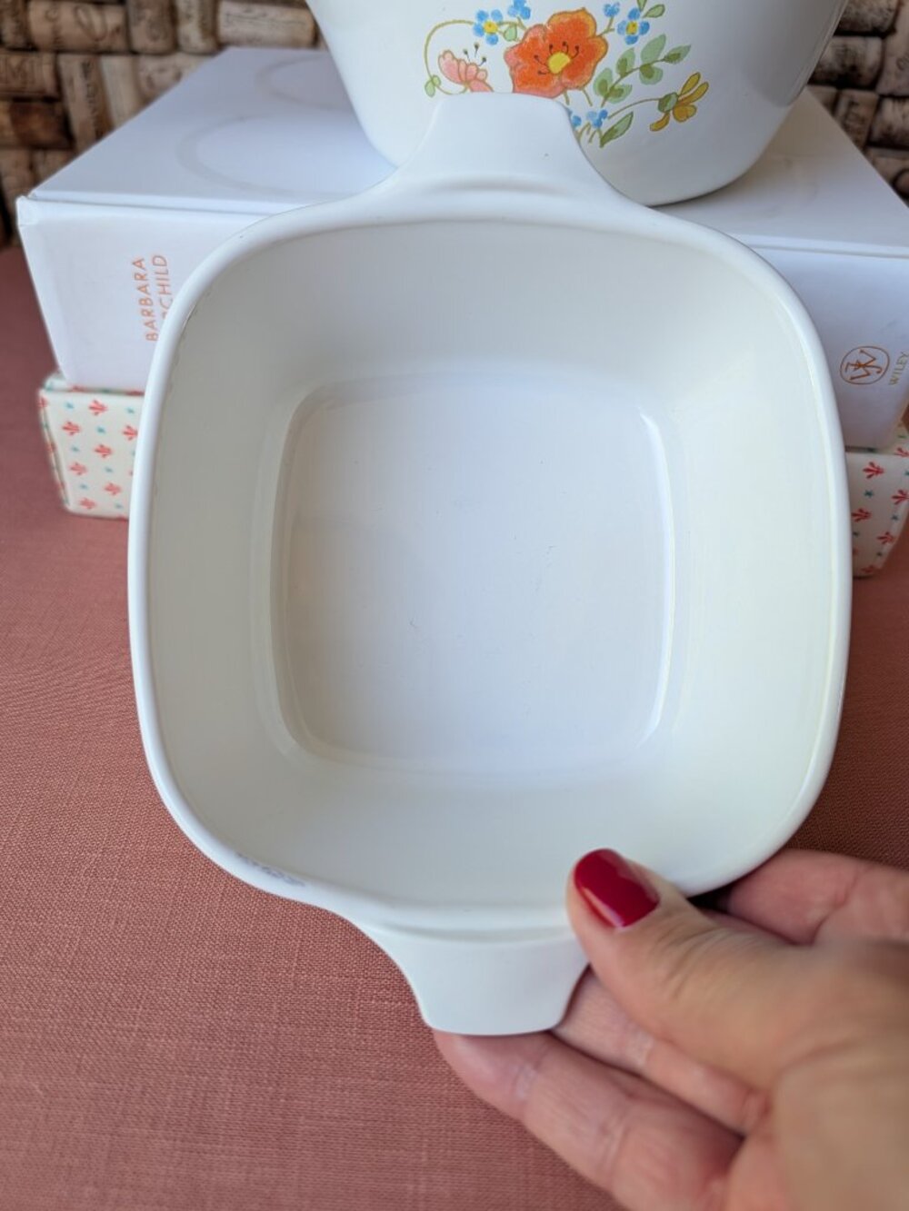 1980s CorningWare Wildflower Pattern P43 & P82 with Lid - Picture 4 of 11